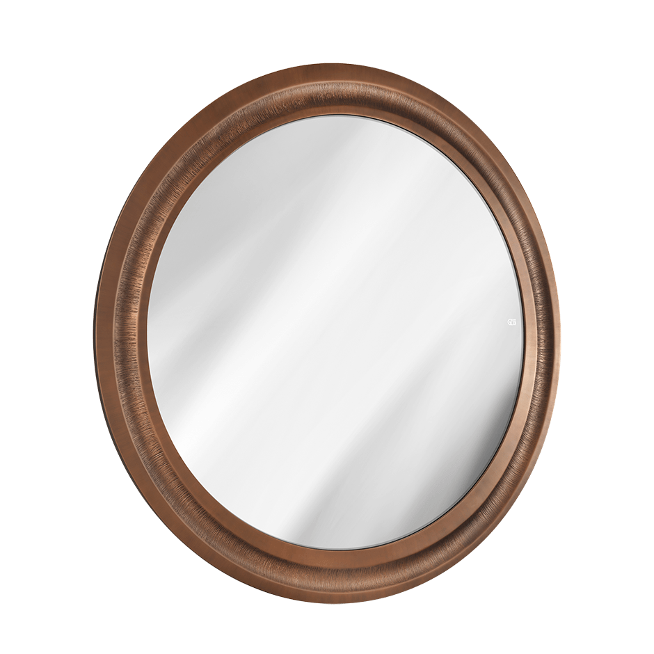 Gessi Mirror 56824 in Antique Copper