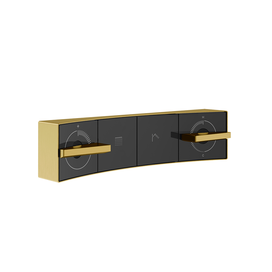 Gessi Shower Mixer 57514 in Gold Brushed Pvd