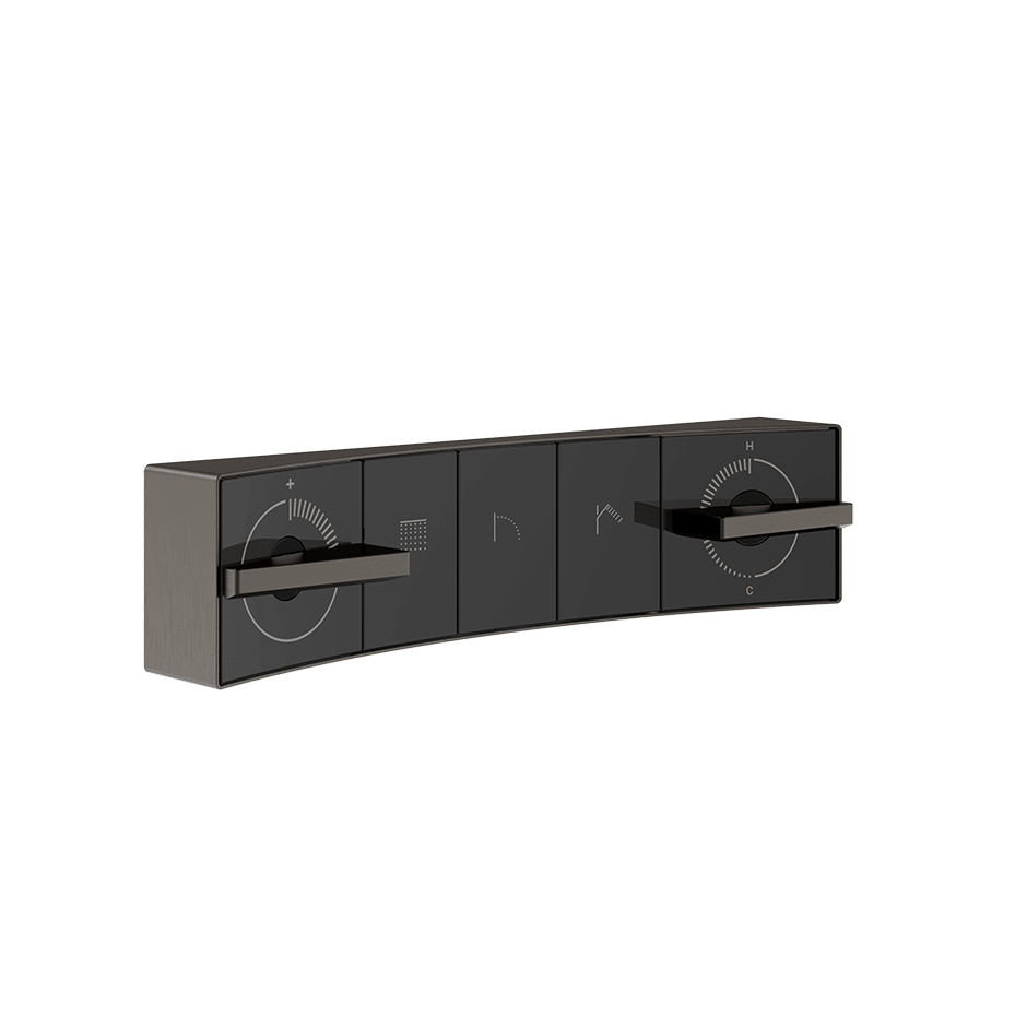 Gessi Shower Mixer 57516 in Black Metal Br. Pvd