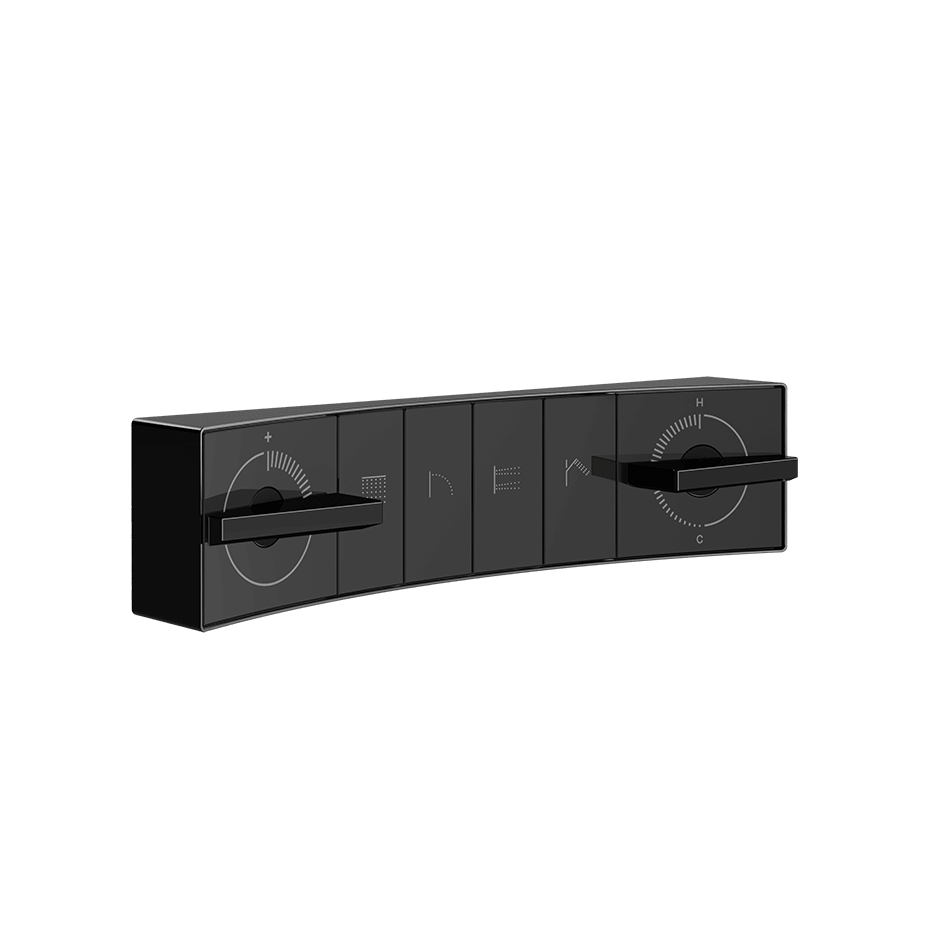 Gessi Shower Mixer 57518 in Black Metal Pvd