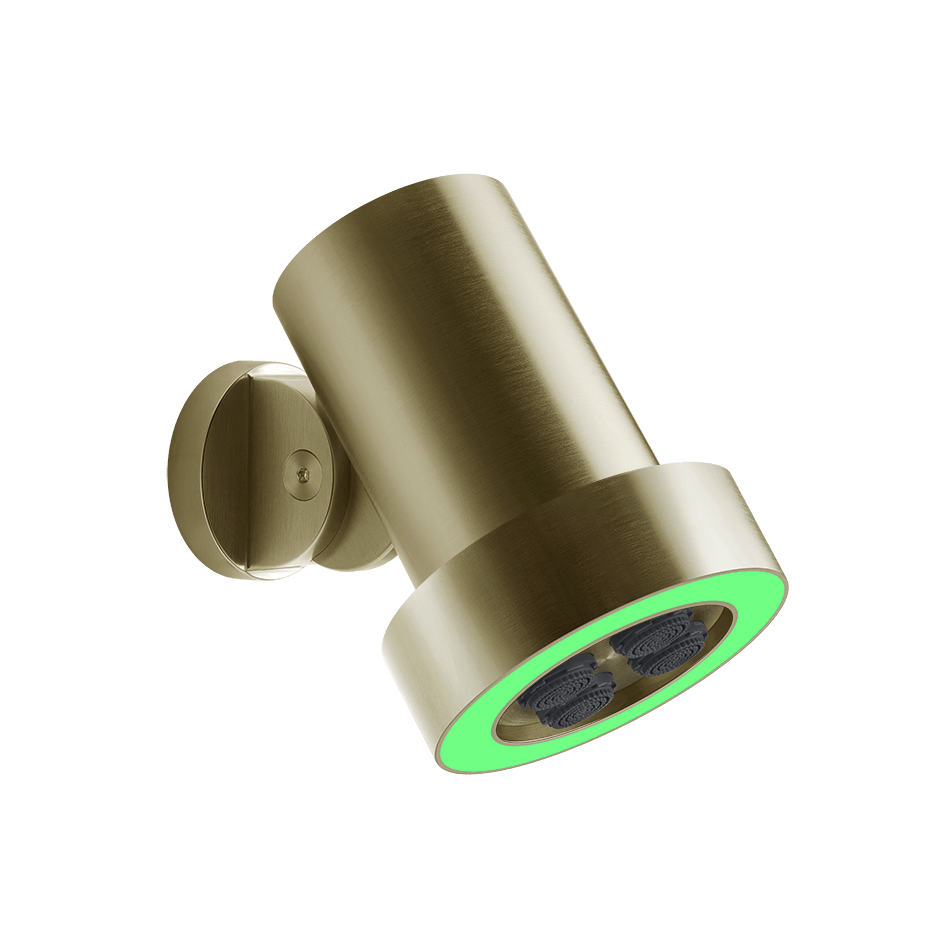Gessi Showerhead 57701 in Brass Brushed Pvd