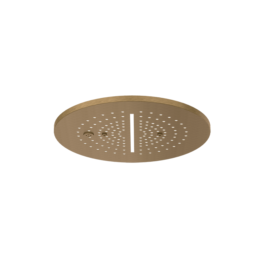Gessi Showerhead 57873 in Antique Brass
