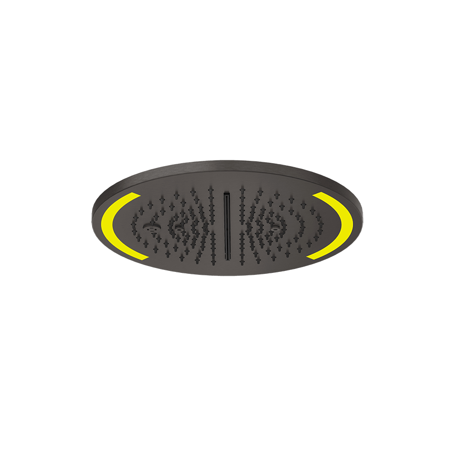 Gessi Showerhead 57878 in Black Metal Br. Pvd
