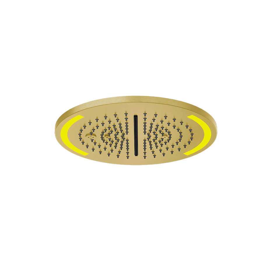Gessi Showerhead 57878 in Gold Brushed Pvd