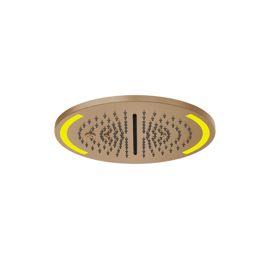 Gessi Showerhead 57878 in Warm Bronze Br. Pvd