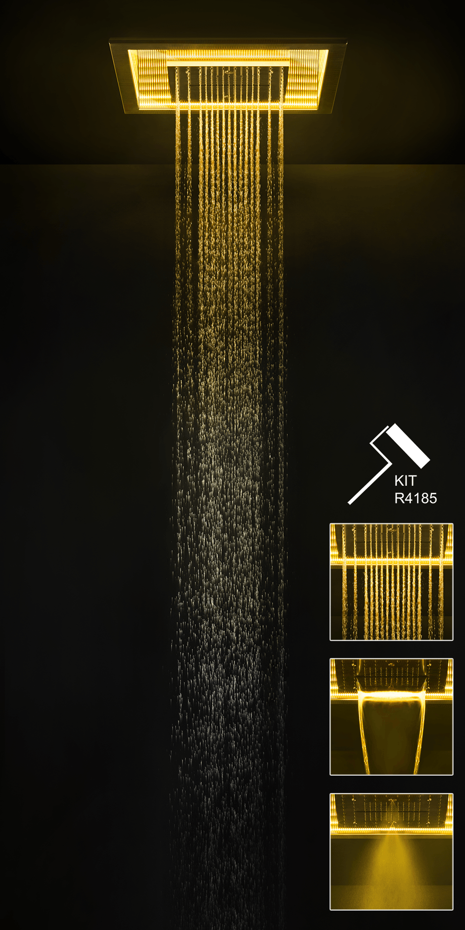 Gessi Showerhead 57961 in Mirror Steel