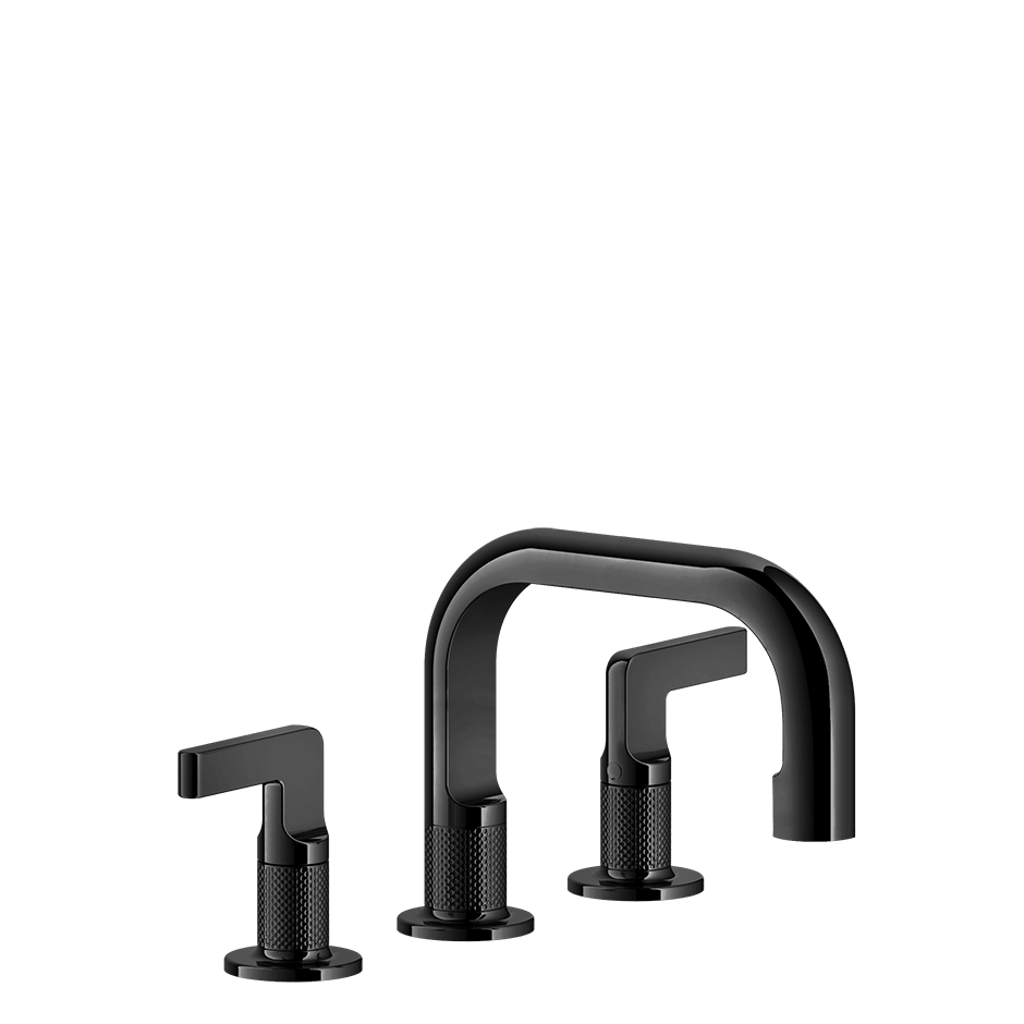 Gessi Washbasin Group 58011 in Black Metal Pvd