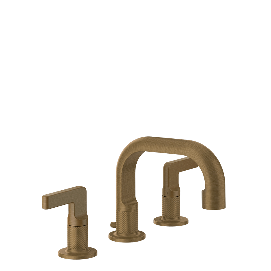 Gessi Washbasin Group 58011 in Antique Brass