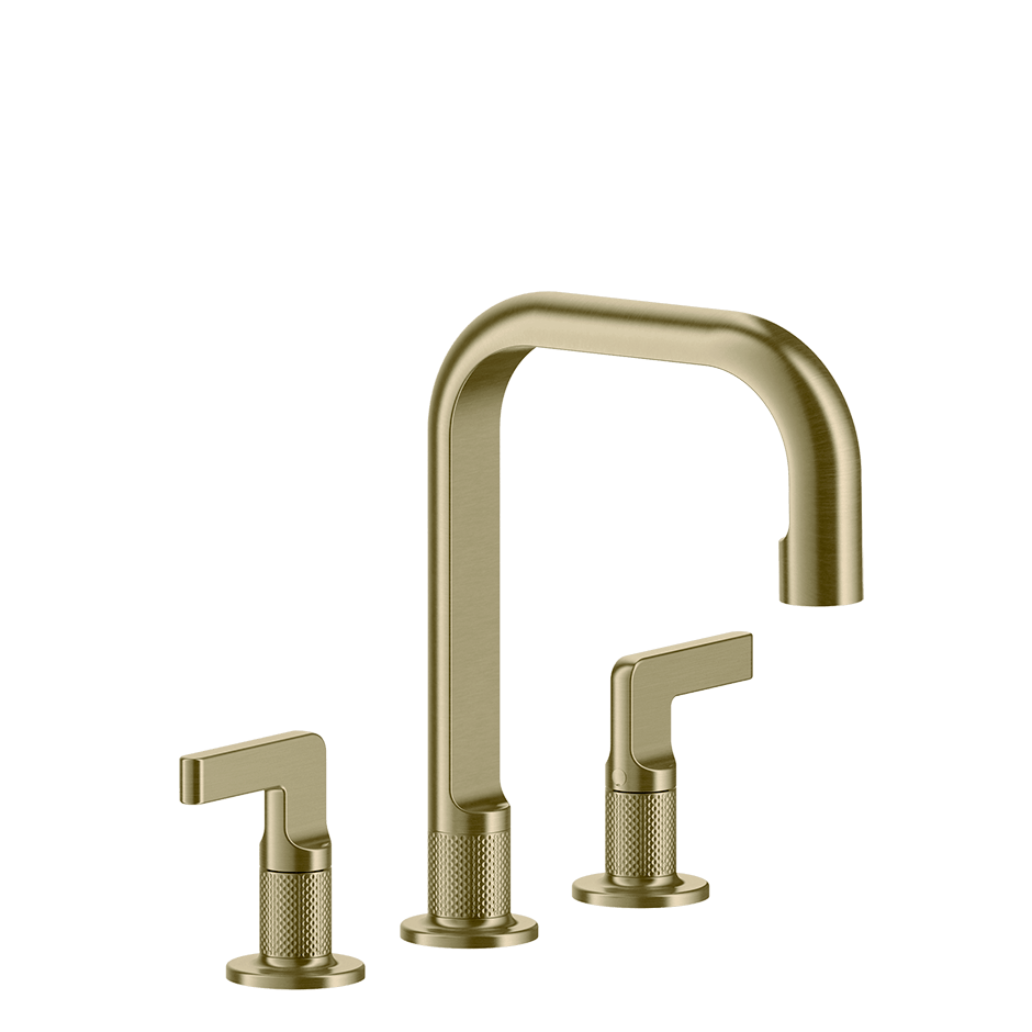 Gessi Washbasin Group 58013 in Brass Brushed Pvd