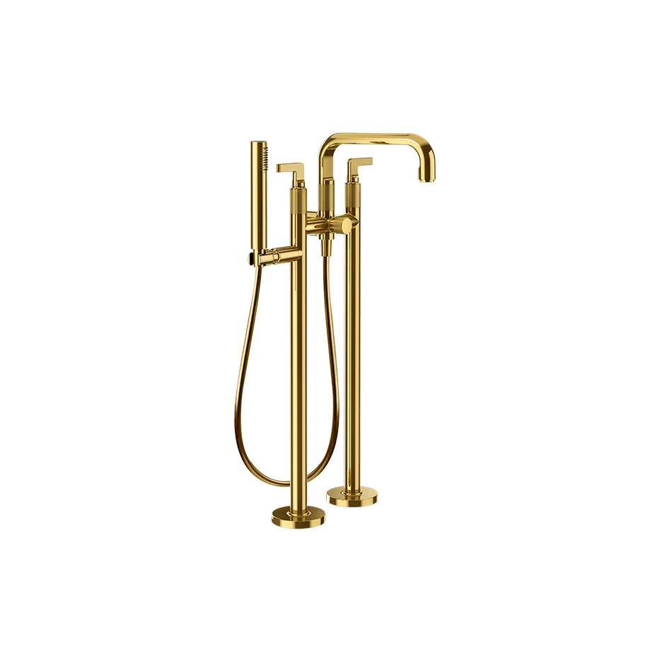 Gessi Bath Mixer 58029 in Gold Pvd