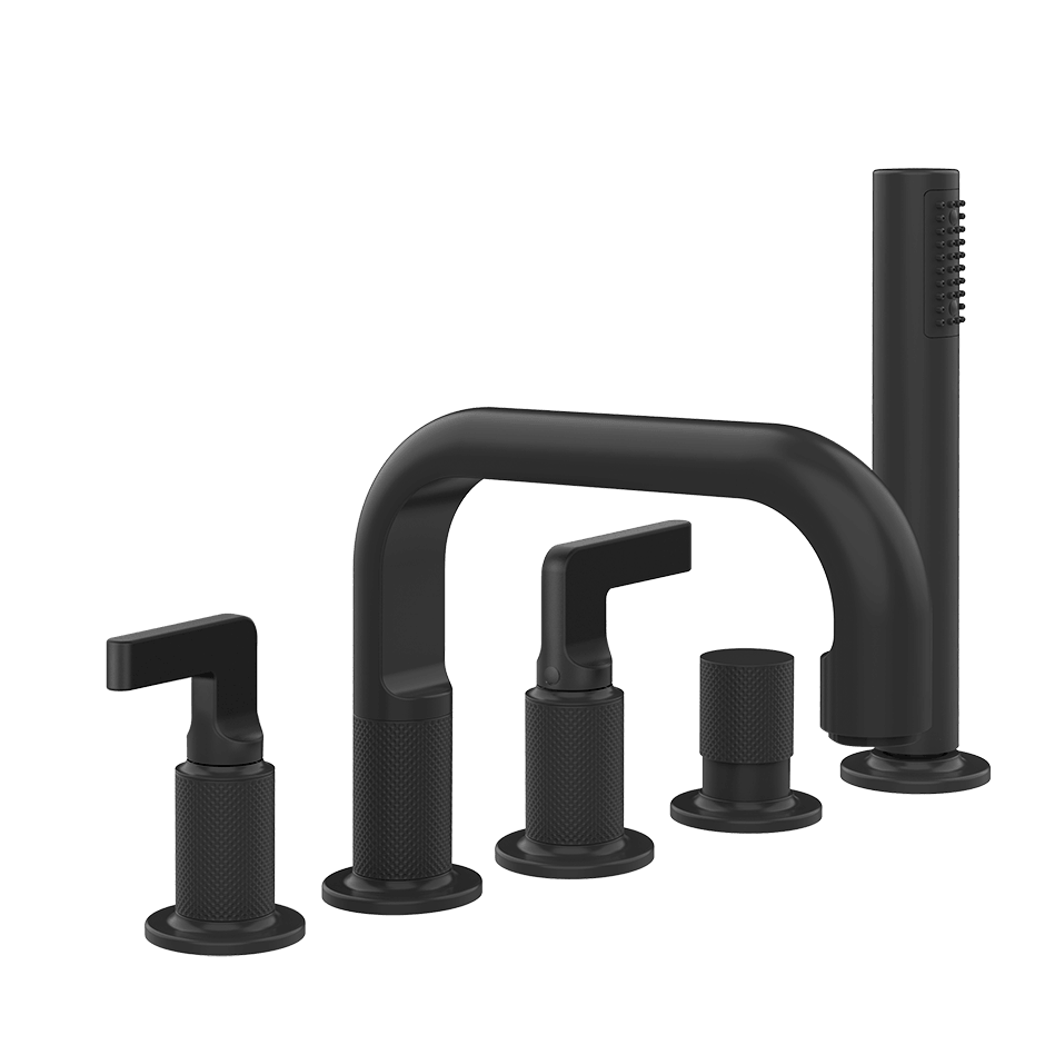 Gessi Bath Mixer 58040 in Matte Black