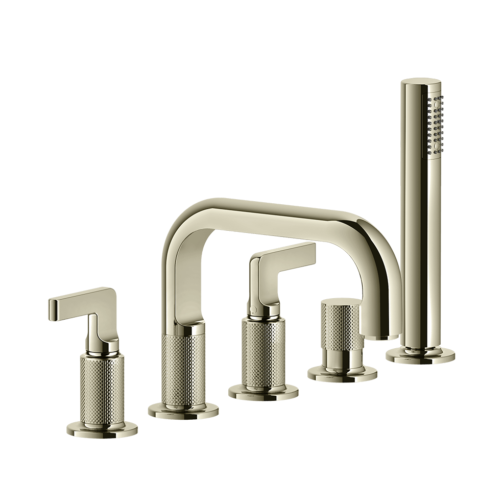 Gessi Bath Mixer 58040 in Nickel Pvd