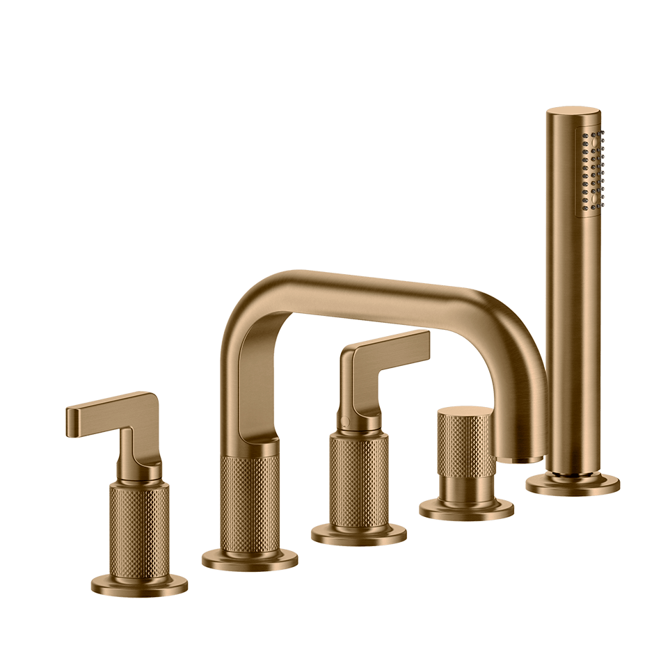 Gessi Bath Mixer 58040 in Warm Bronze Br. Pvd