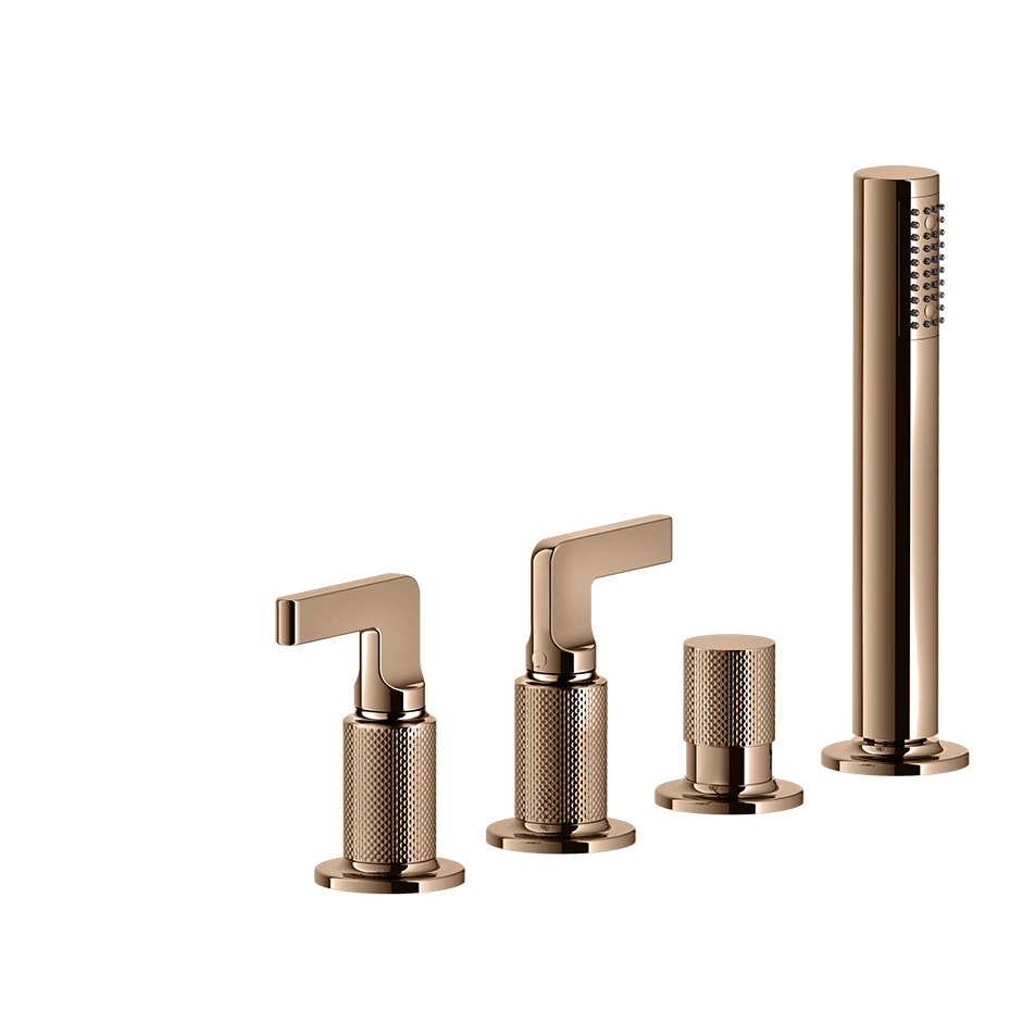 Gessi Bath Mixer 58043 in Copper Pvd