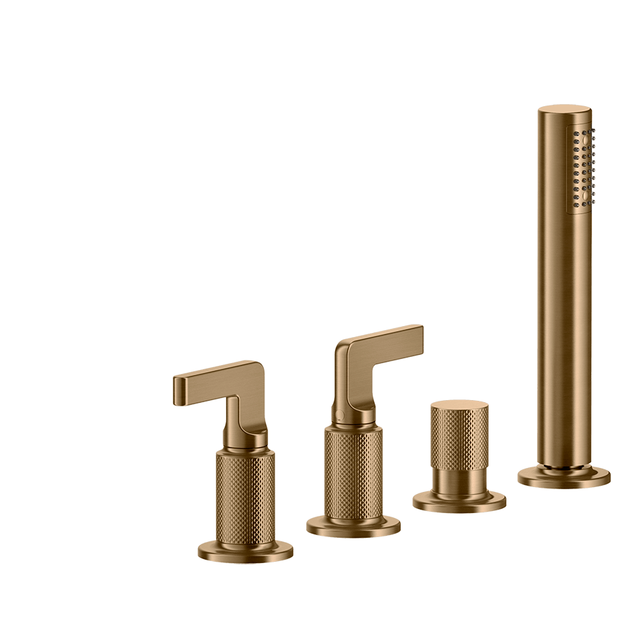 Gessi Bath Mixer 58043 in Warm Bronze Br. Pvd