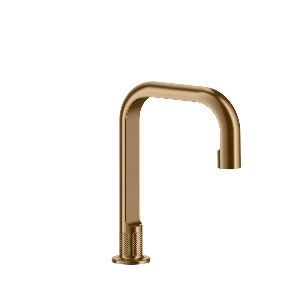 Gessi Basin Spout 58093 in Warm Bronze Br. Pvd