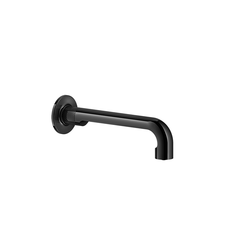 Gessi Basin Spout 58100 in Black Metal Pvd