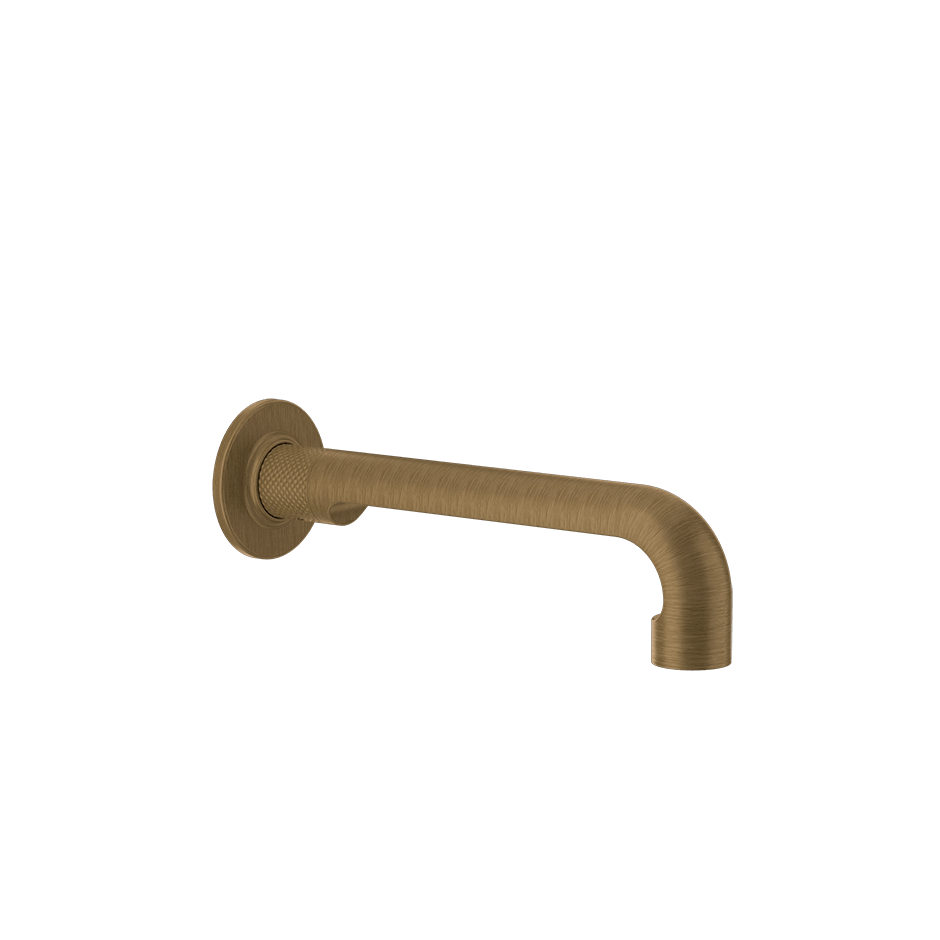 Gessi Basin Spout 58100 in Antique Brass