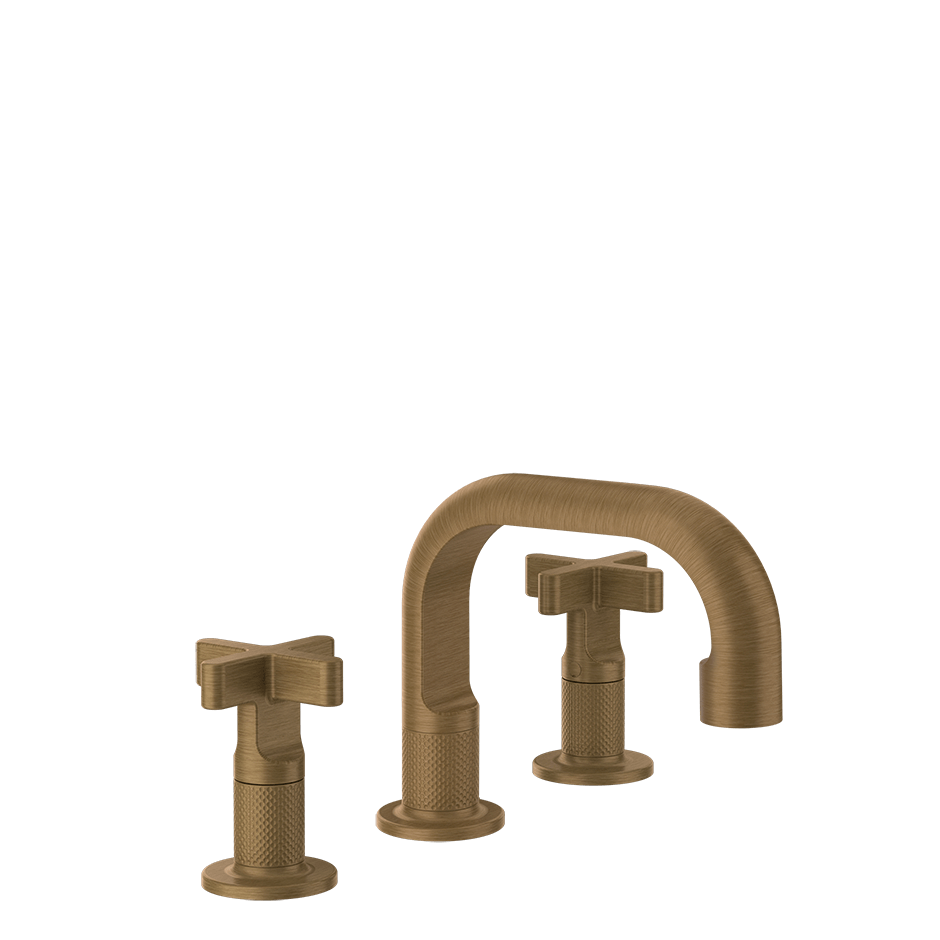 Gessi Washbasin Group 58112 in Antique Brass