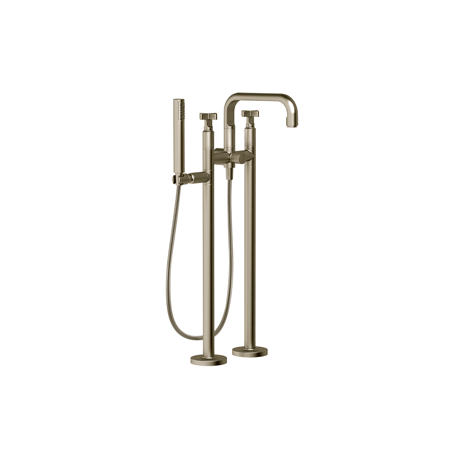 Gessi Bath Mixer 58129 in Finox Brushed Nickel