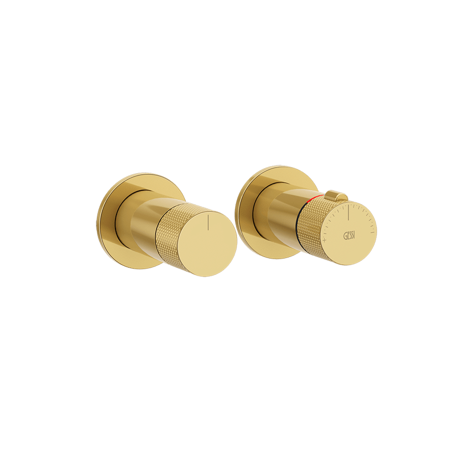 Gessi Shower Mixer 58131 in Gold Pvd