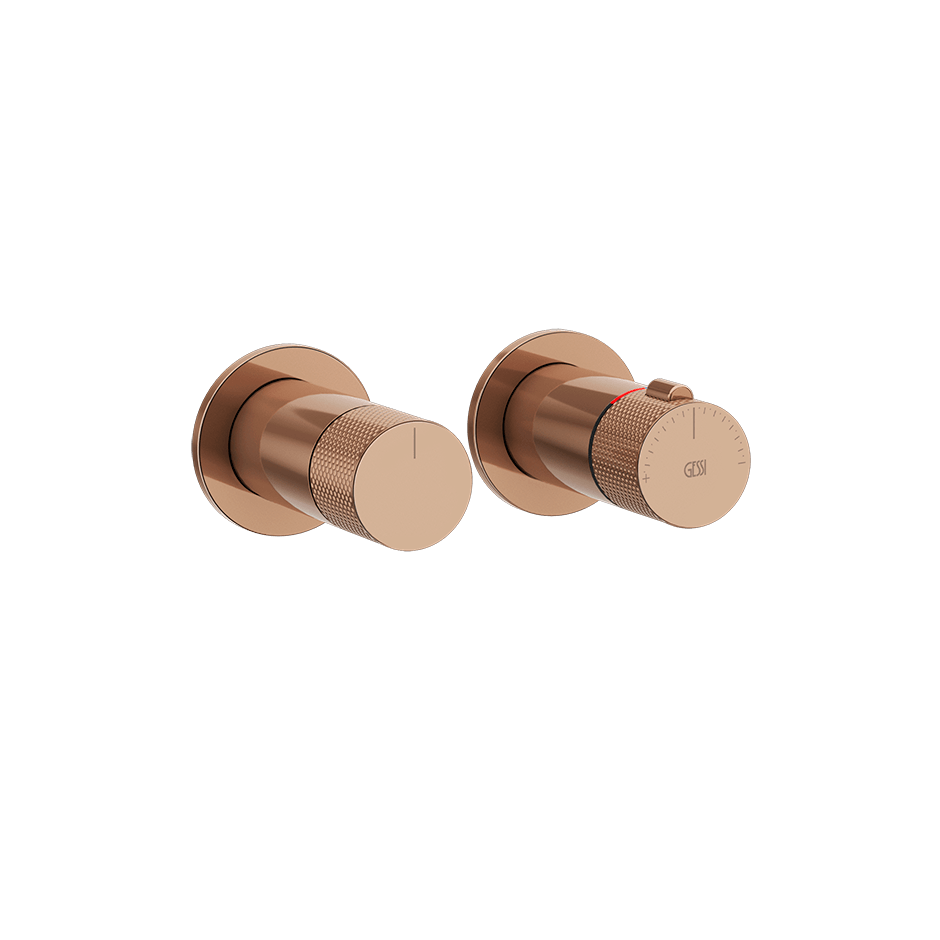 Gessi Shower Mixer 58133 in Copper Pvd