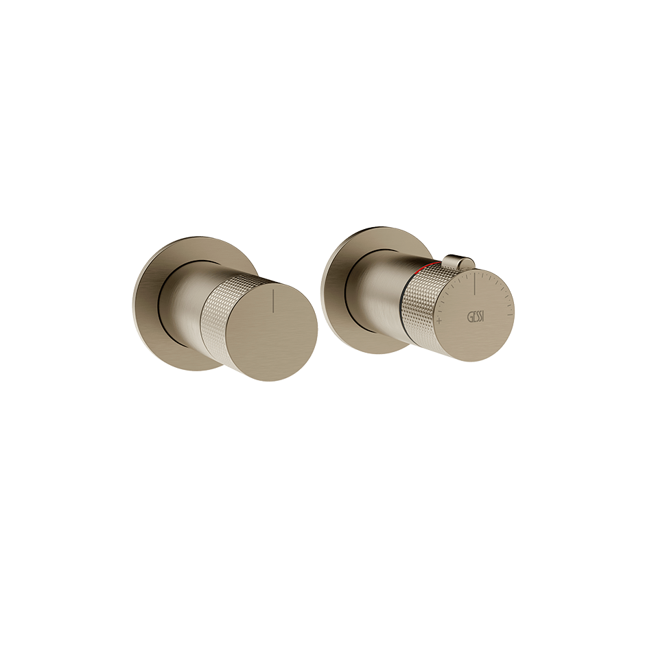 Gessi Shower Mixer 58133 in Finox Brushed Nickel
