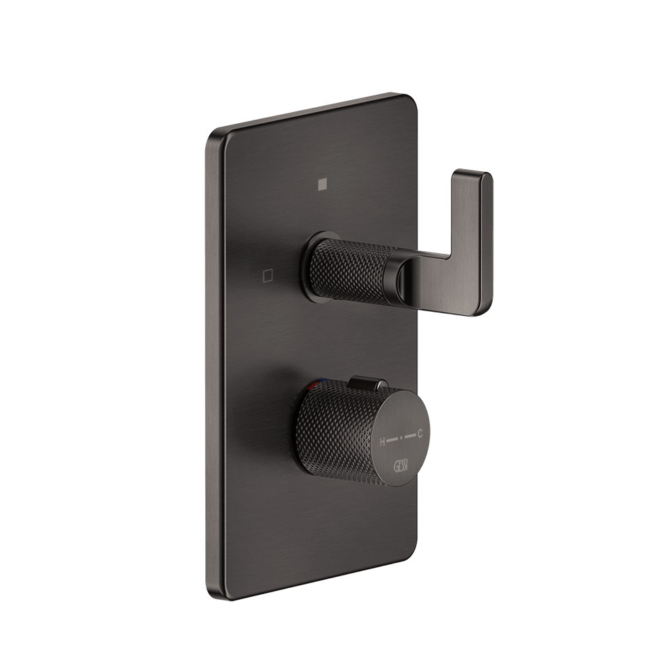Gessi Shower Mixer 58134 in Black Metal Br. Pvd