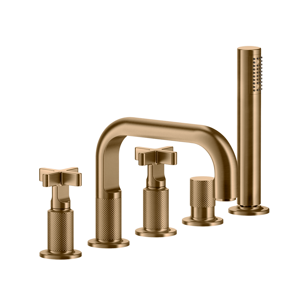 Gessi Bath Mixer 58140 in Warm Bronze Br. Pvd