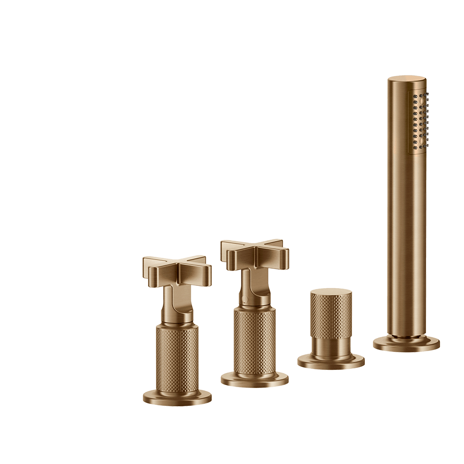Gessi Bath Mixer 58143 in Warm Bronze Br. Pvd