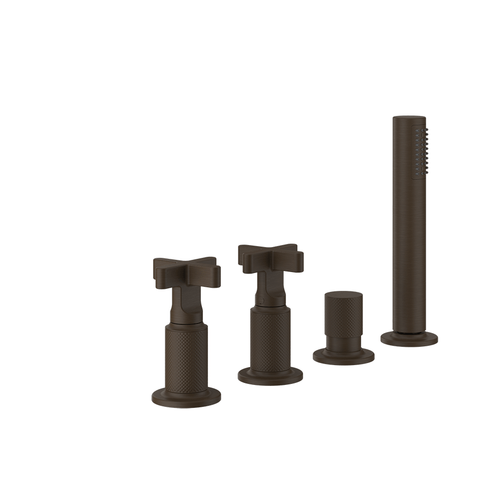 Gessi Bath Mixer 58143 in Dark Bronze