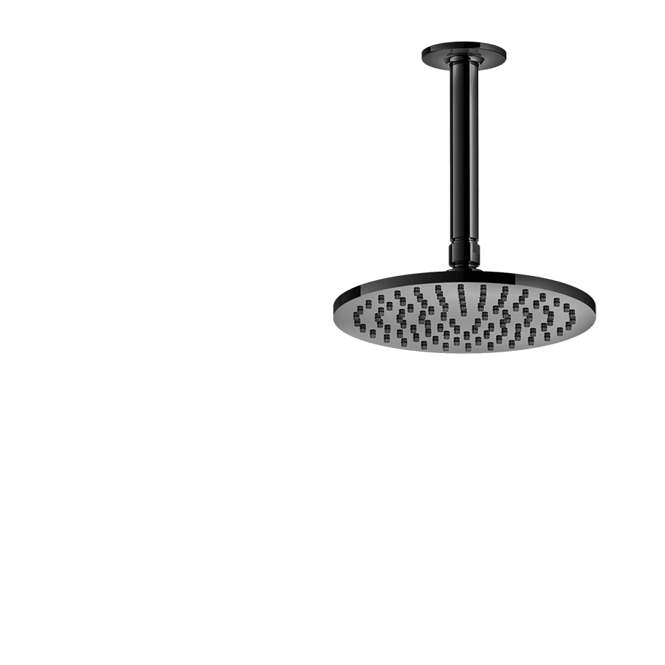 Gessi Showerhead 58152 in Black Metal Pvd