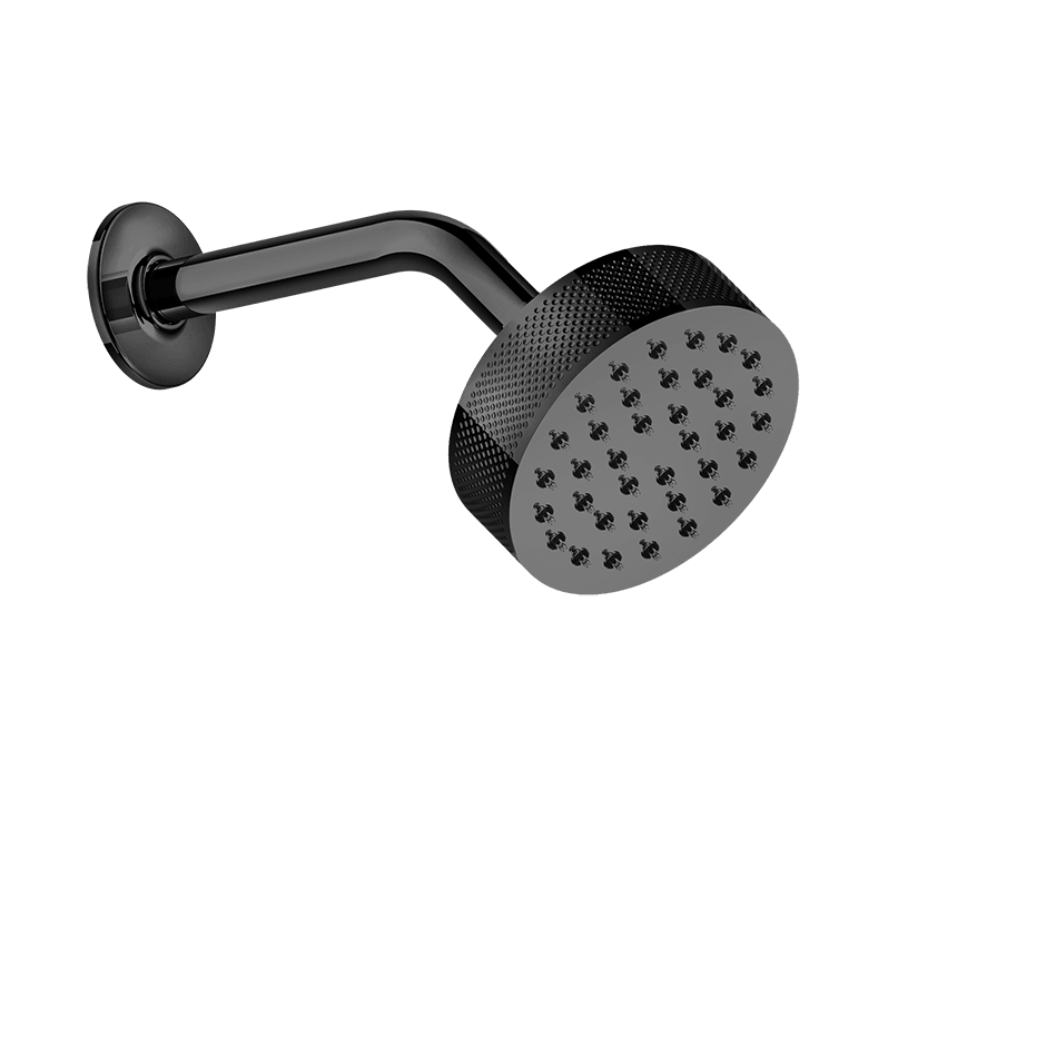 Gessi Showerhead 58189 in Black Metal Pvd