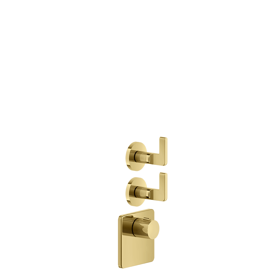 Gessi Shower Mixer 58214 in Gold Pvd