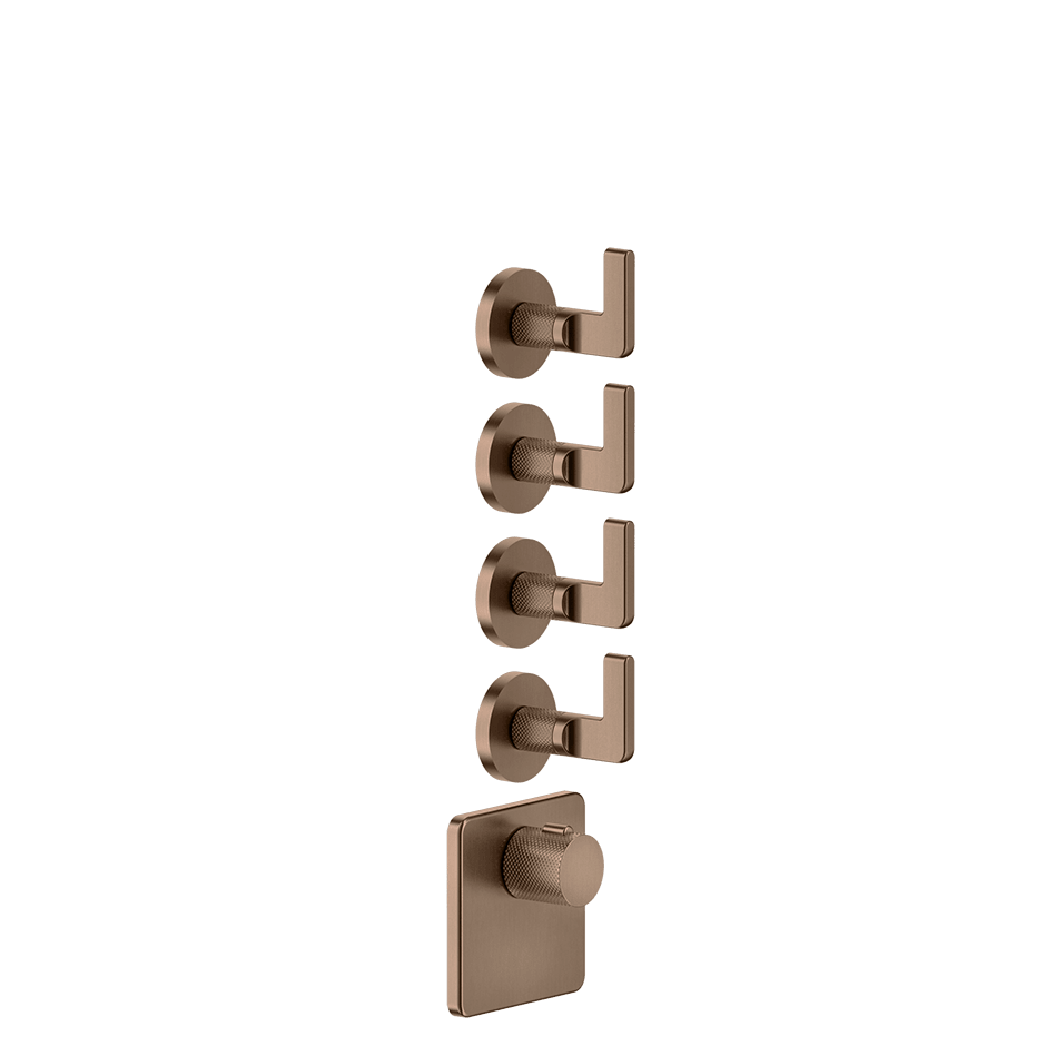 Gessi Shower Mixer 58218 in Copper Brushed Pvd