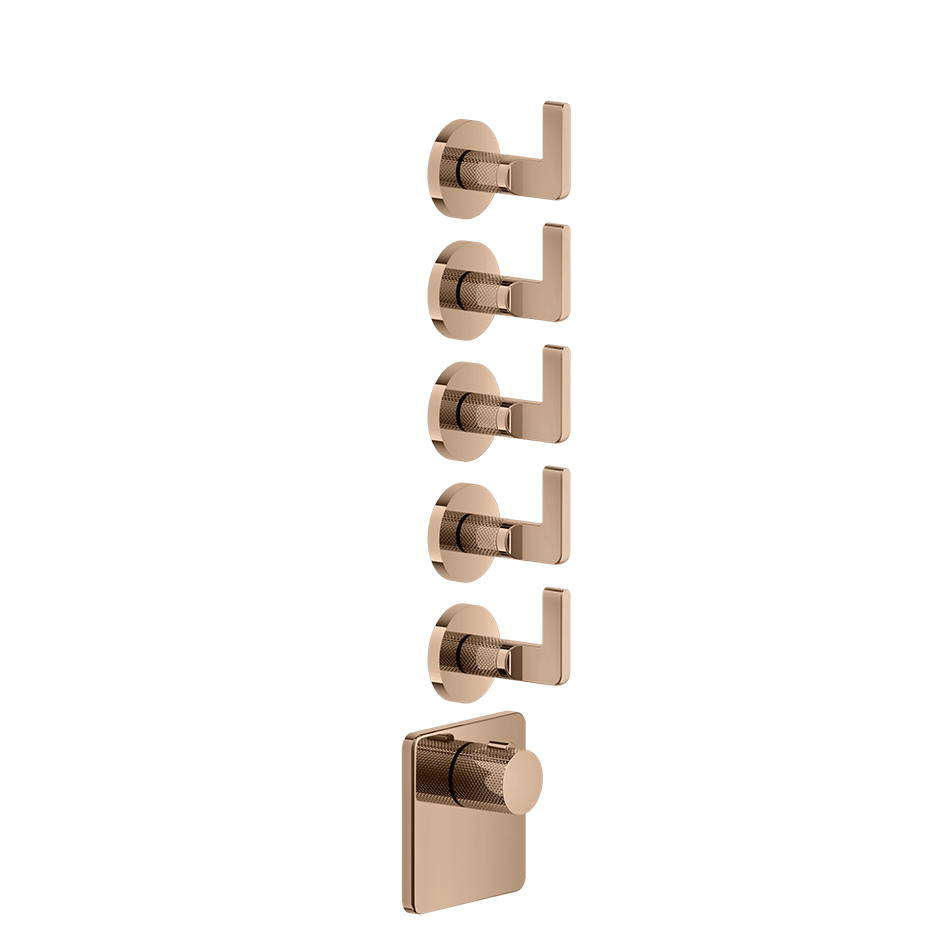 Gessi Shower Mixer 58220 in Copper Pvd