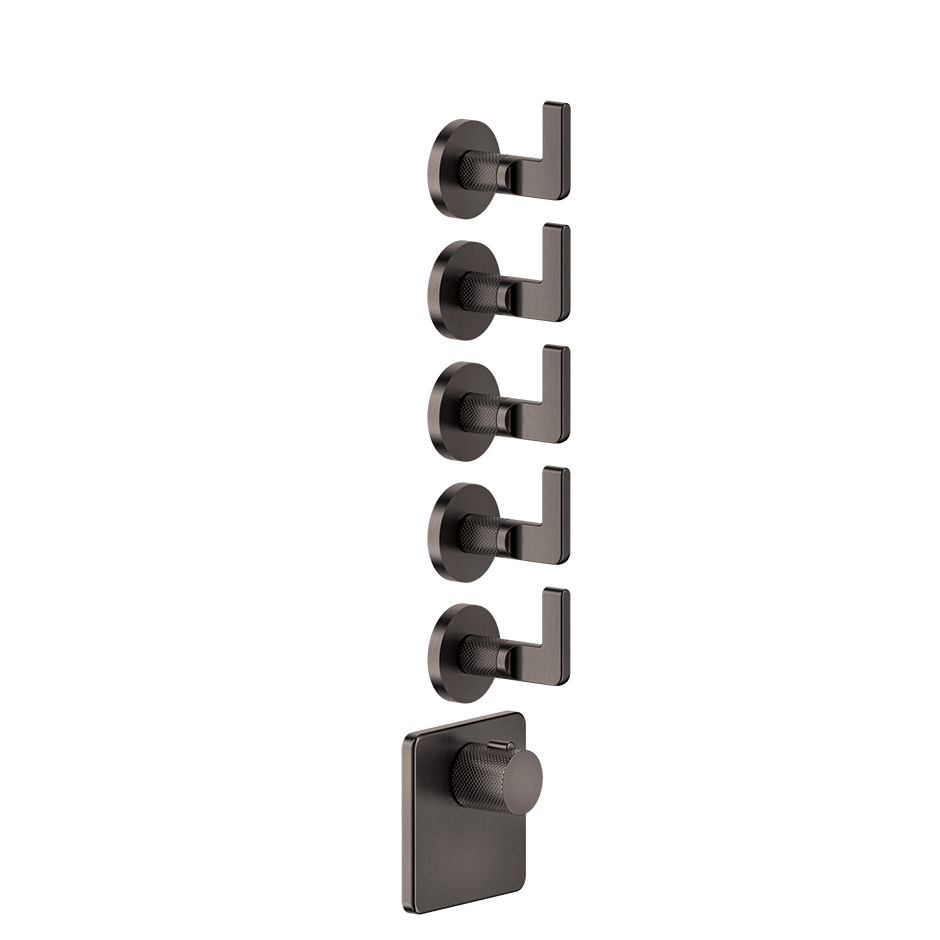 Gessi Shower Mixer 58220 in Black Metal Br. Pvd