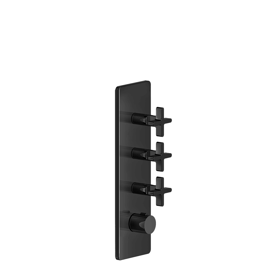 Gessi Shower Mixer 58226 in Black Metal Pvd