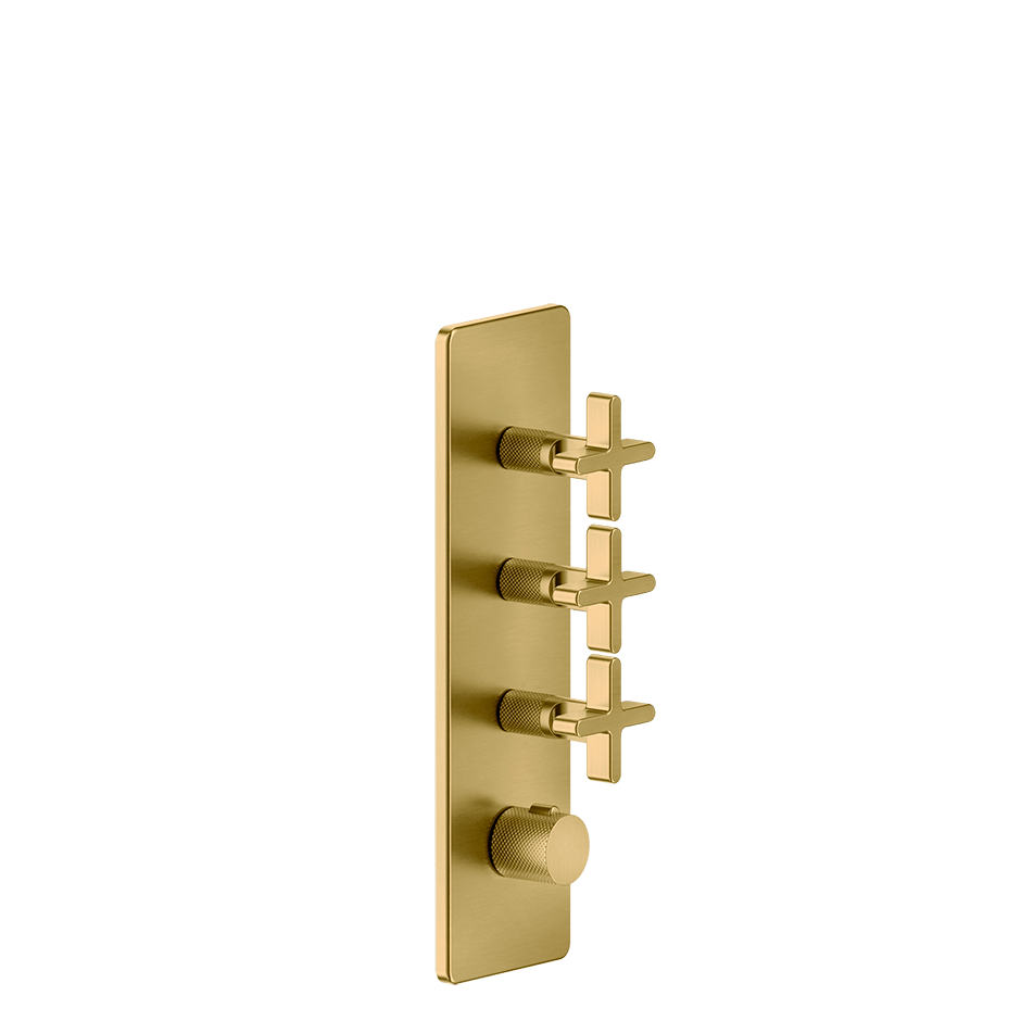 Gessi Shower Mixer 58226 in Gold Brushed Pvd