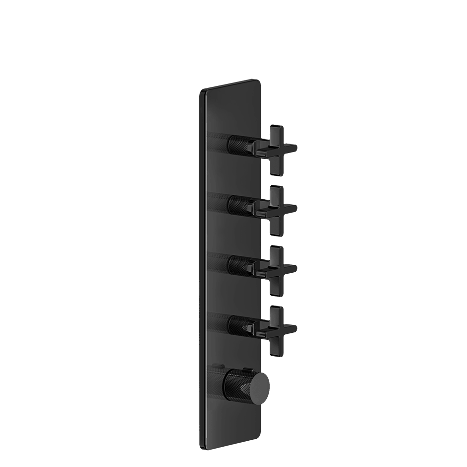 Gessi Shower Mixer 58228 in Black Metal Pvd