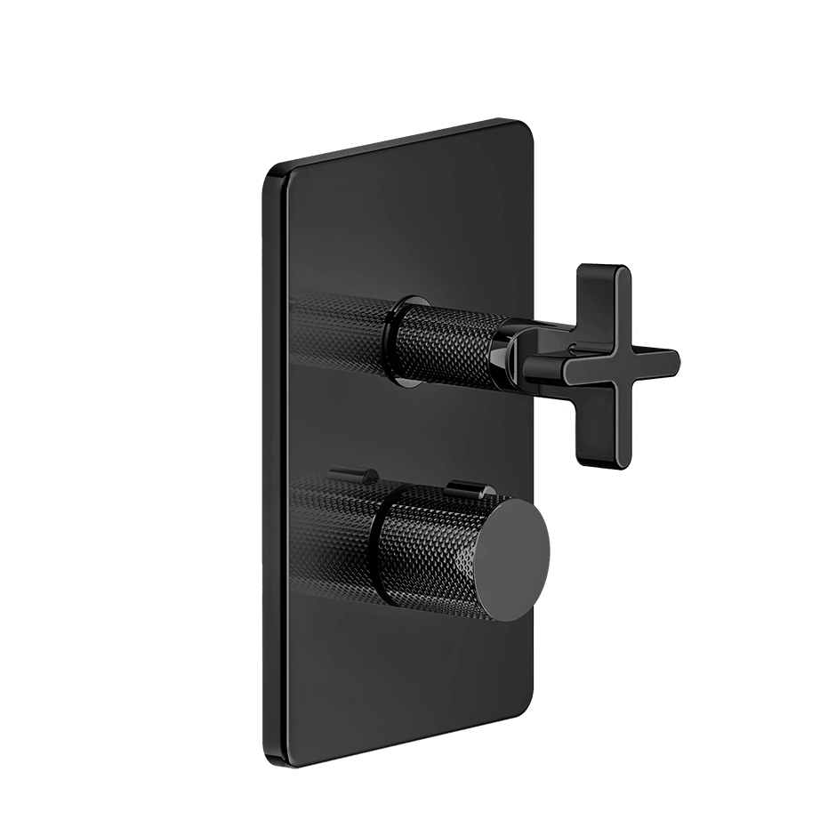 Gessi Shower Mixer 58232 in Black Metal Pvd