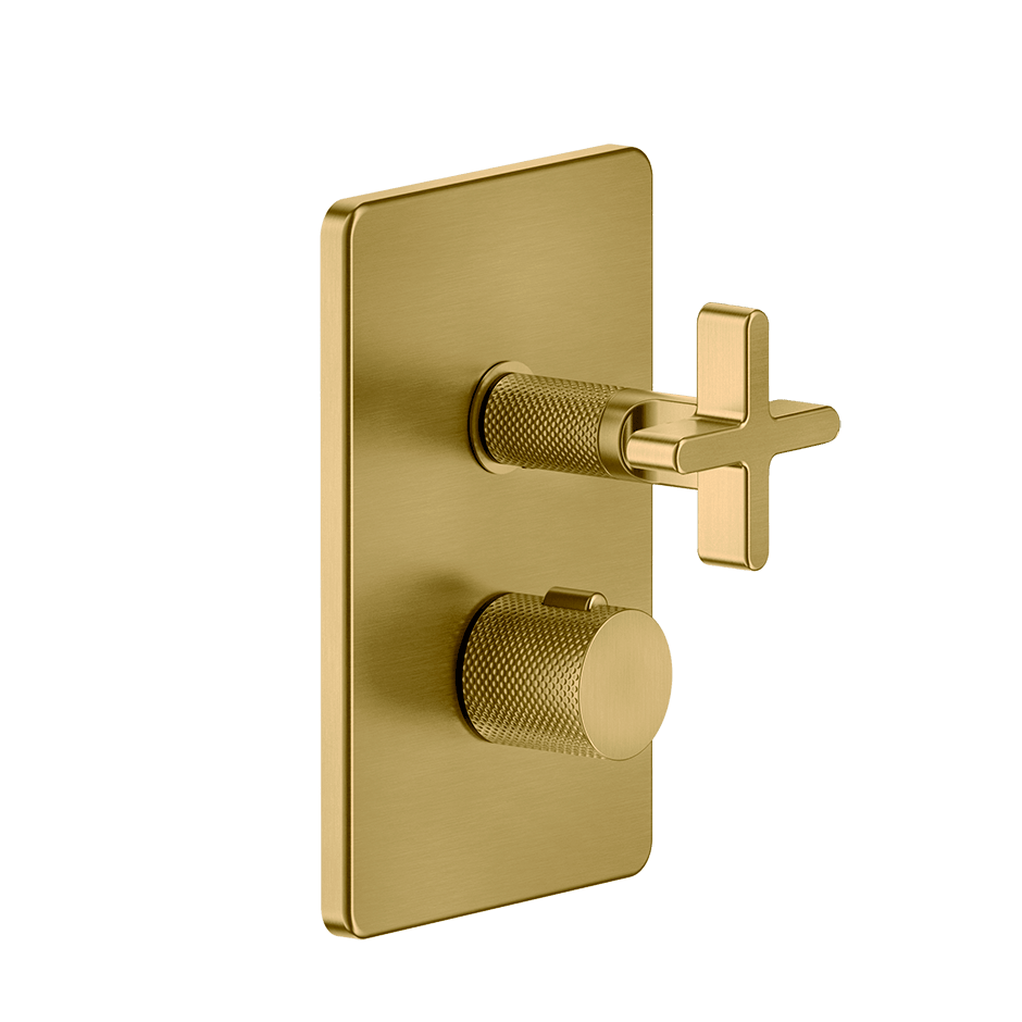 Gessi Shower Mixer 58232 in Gold Brushed Pvd
