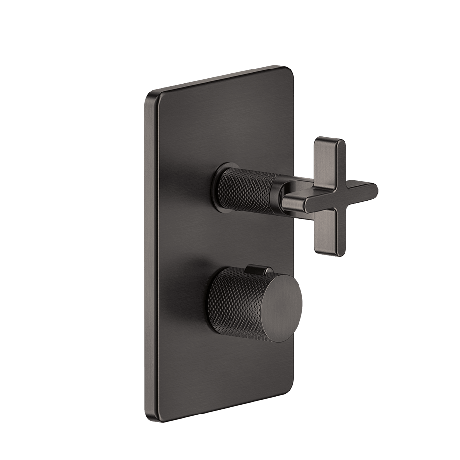 Gessi Shower Mixer 58234 in Black Metal Br. Pvd