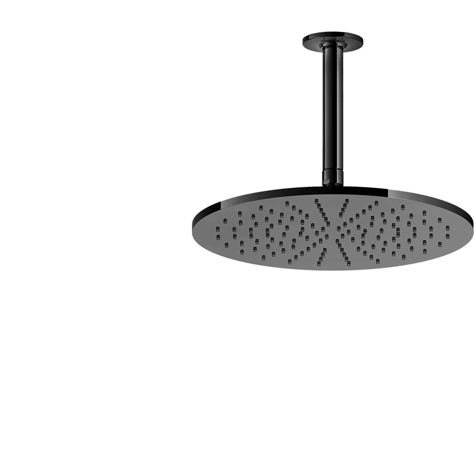 Gessi Showerhead 58252 in Black Metal Pvd