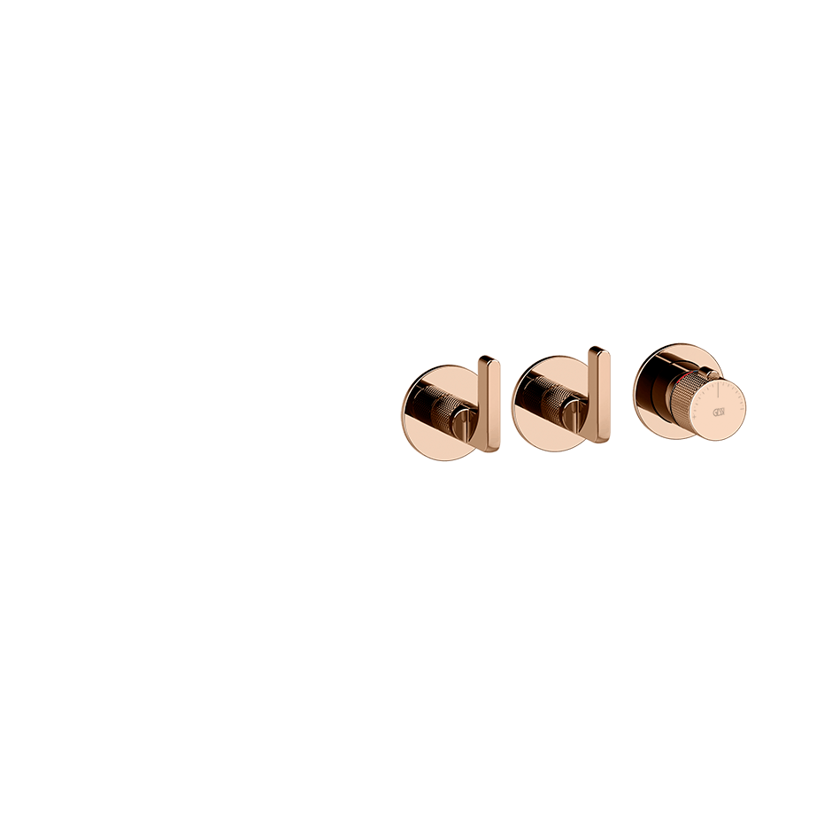Gessi Shower Mixer 58334 in Copper Pvd