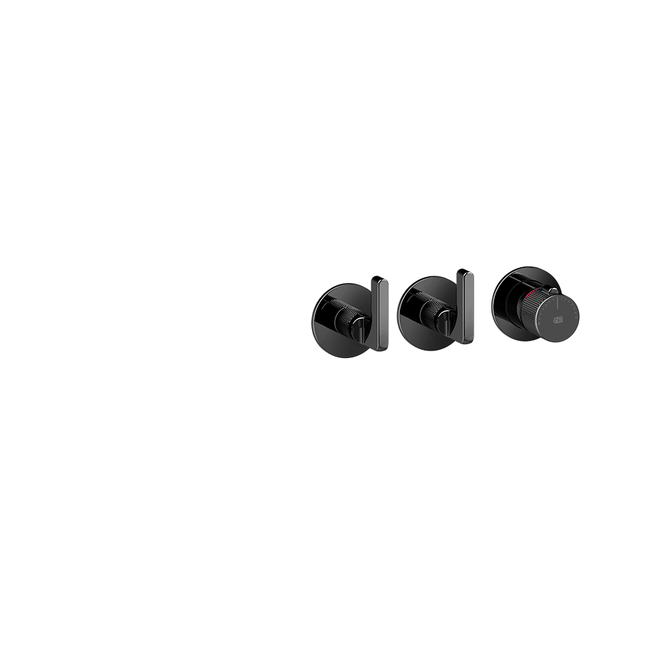 Gessi Shower Mixer 58334 in Black Metal Pvd