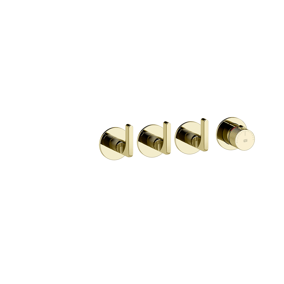 Gessi Shower Mixer 58336 in Brass Pvd