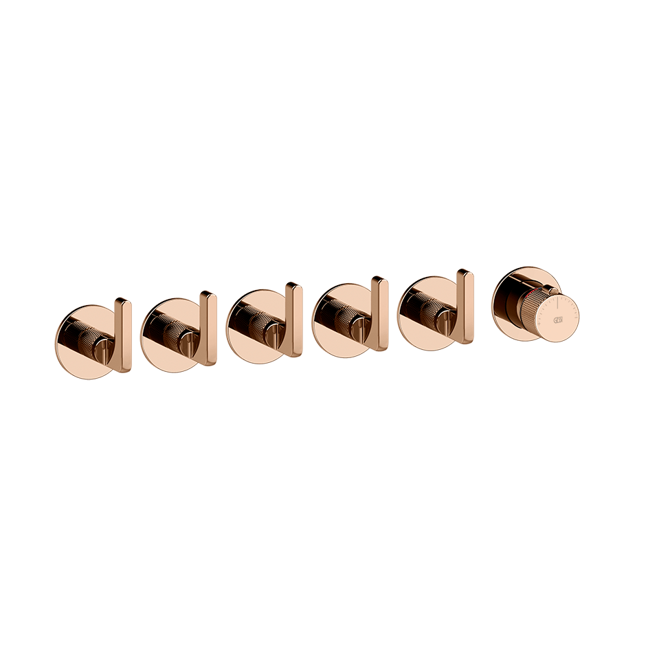 Gessi Shower Mixer 58340 in Copper Pvd