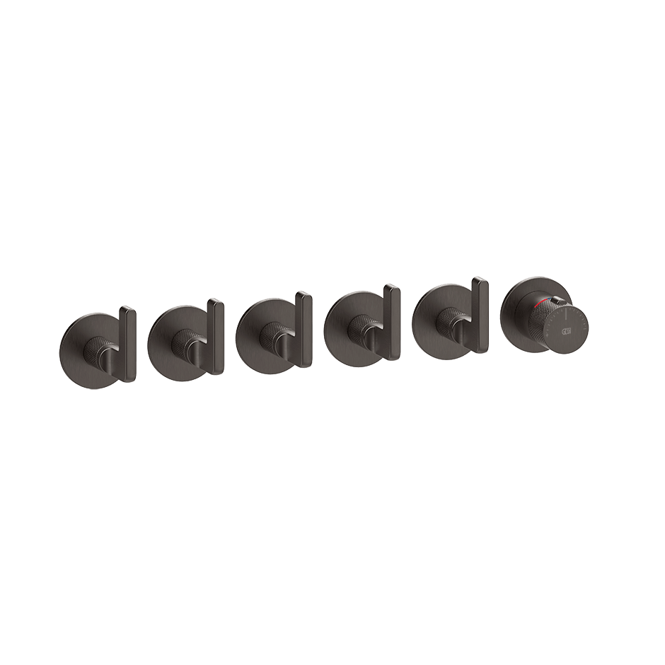 Gessi Shower Mixer 58340 in Black Metal Br. Pvd