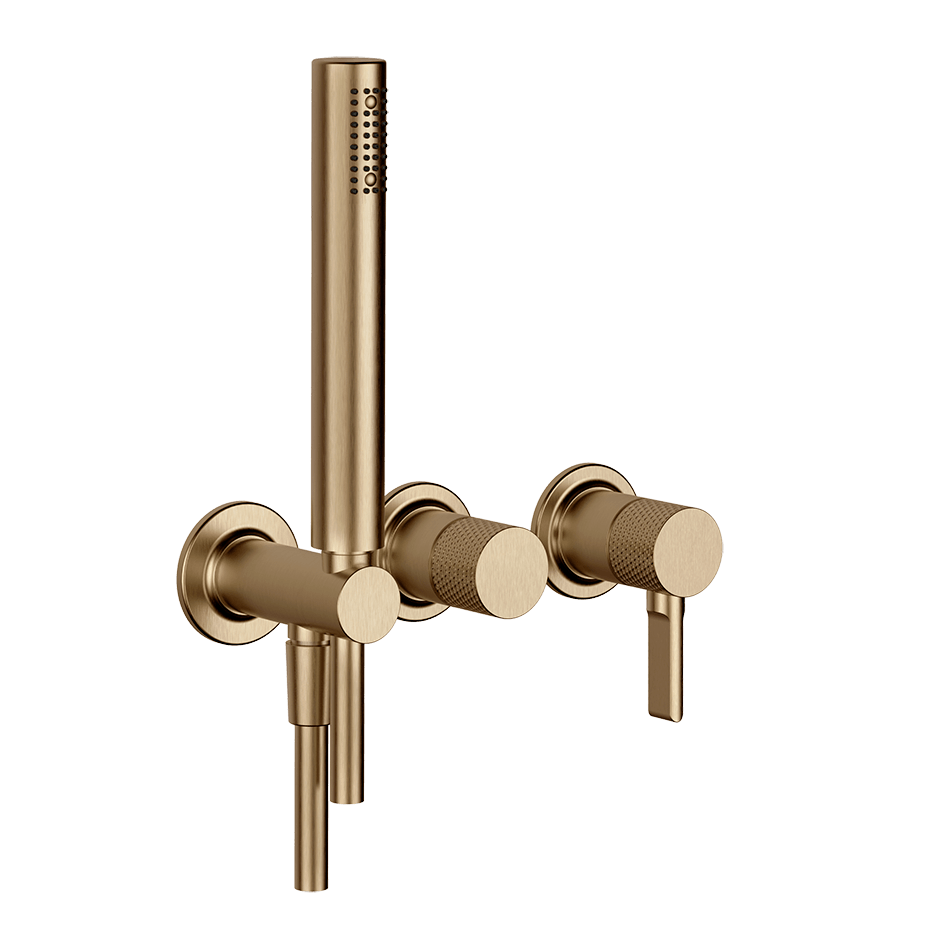 Gessi Bath Mixer 58345 in Warm Bronze Br. Pvd